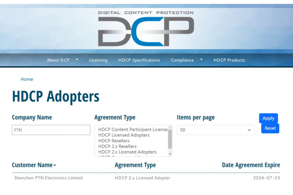 HDCP Member